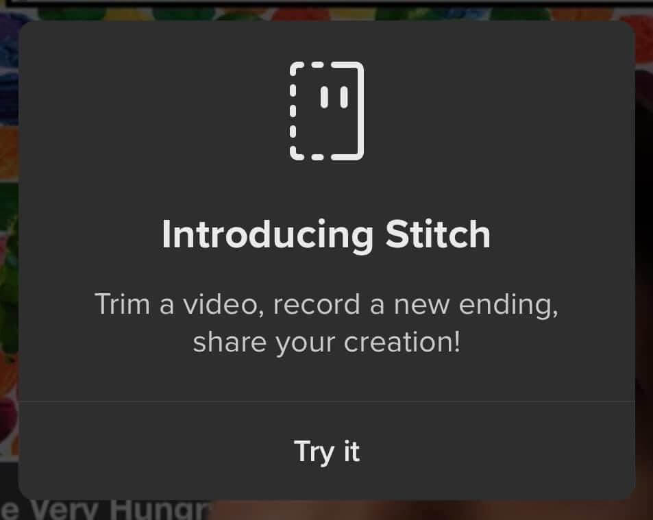 TikTok Stitch Feature