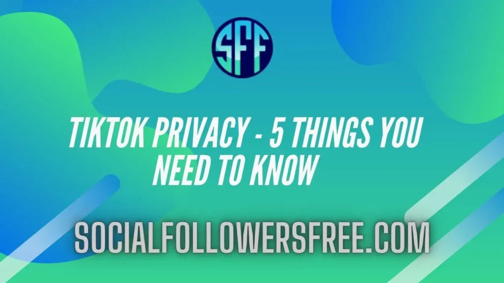 TikTok Privacy - 5 Things You Need To Know   